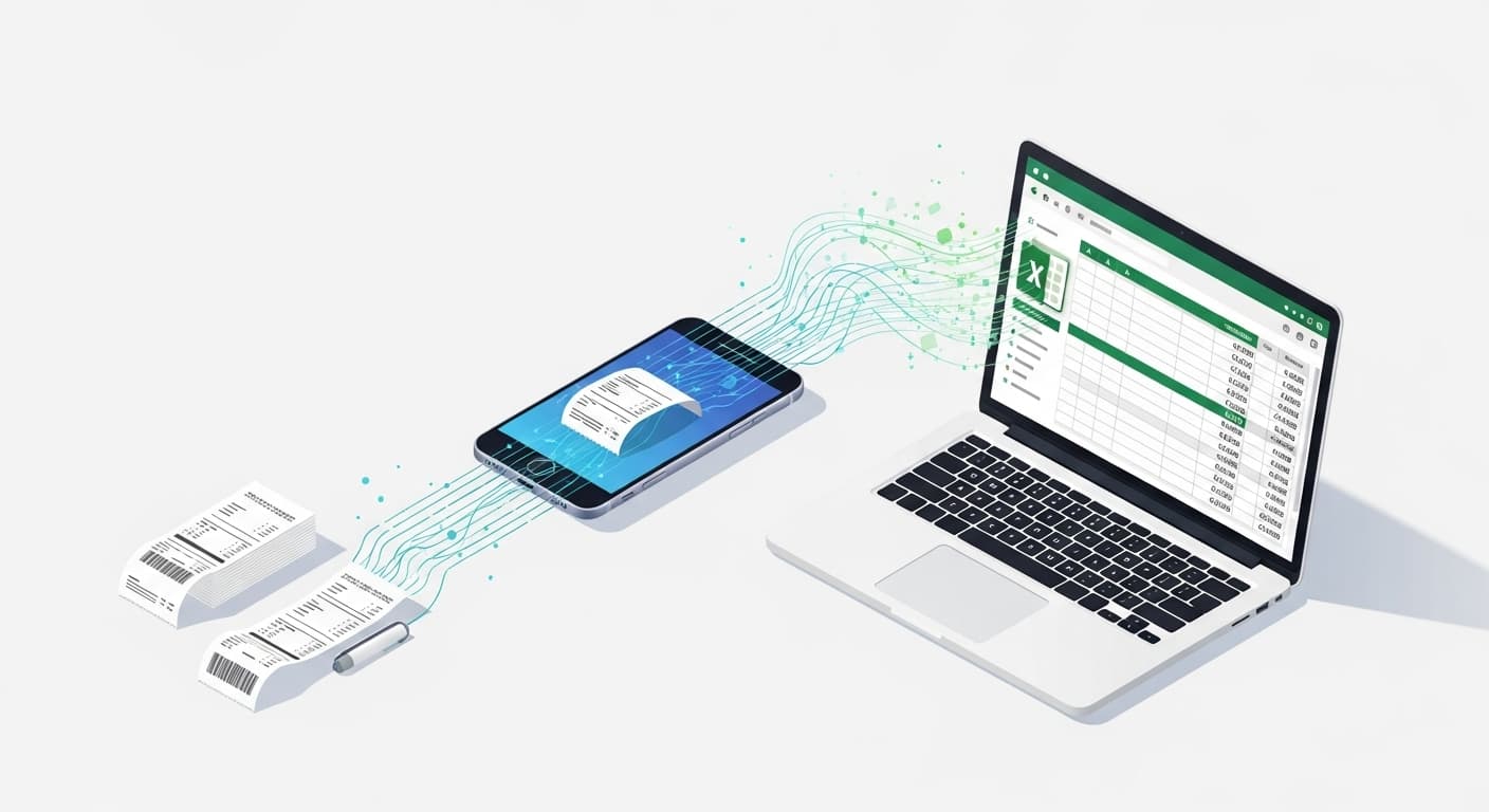 Receipts to Spreadsheet: The Best Way to Convert Scans to Excel