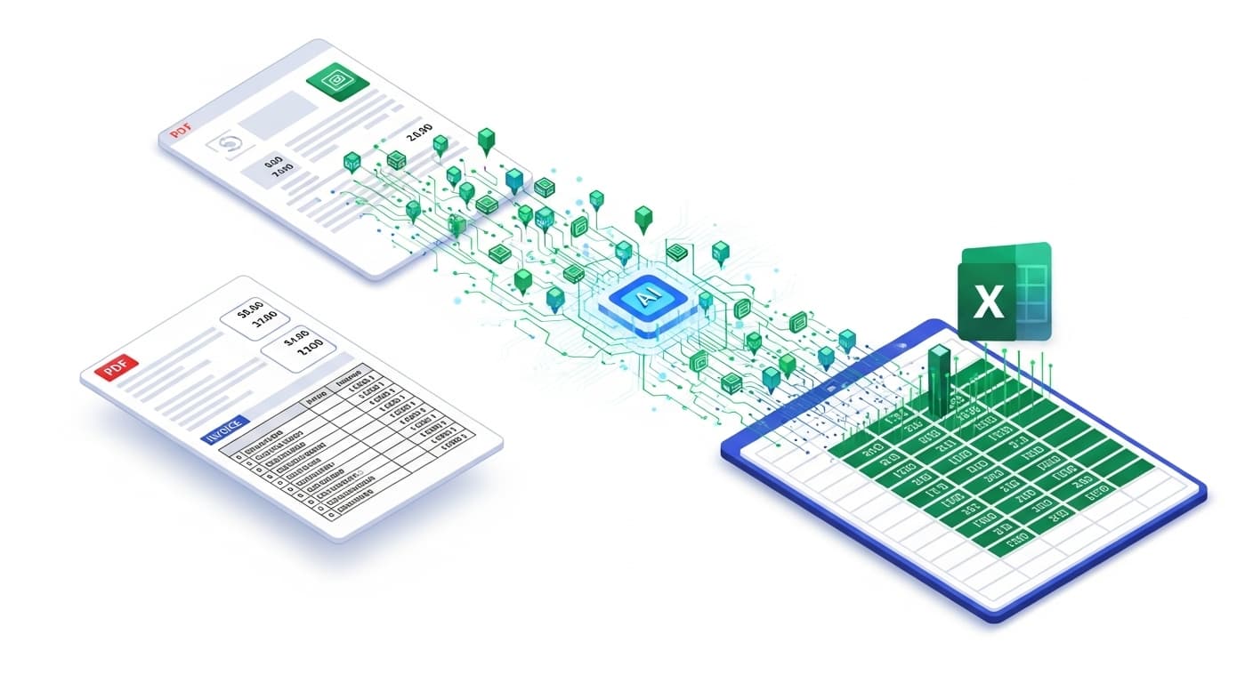 How to Convert PDF Invoices to Excel or CSV, Including Line Items